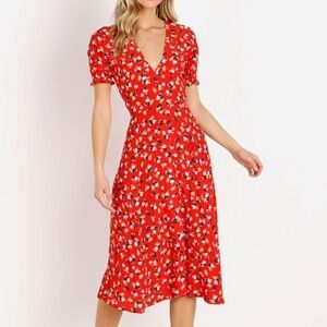 FAITHFULL THE BRAND Floral Ari Midi Dress
